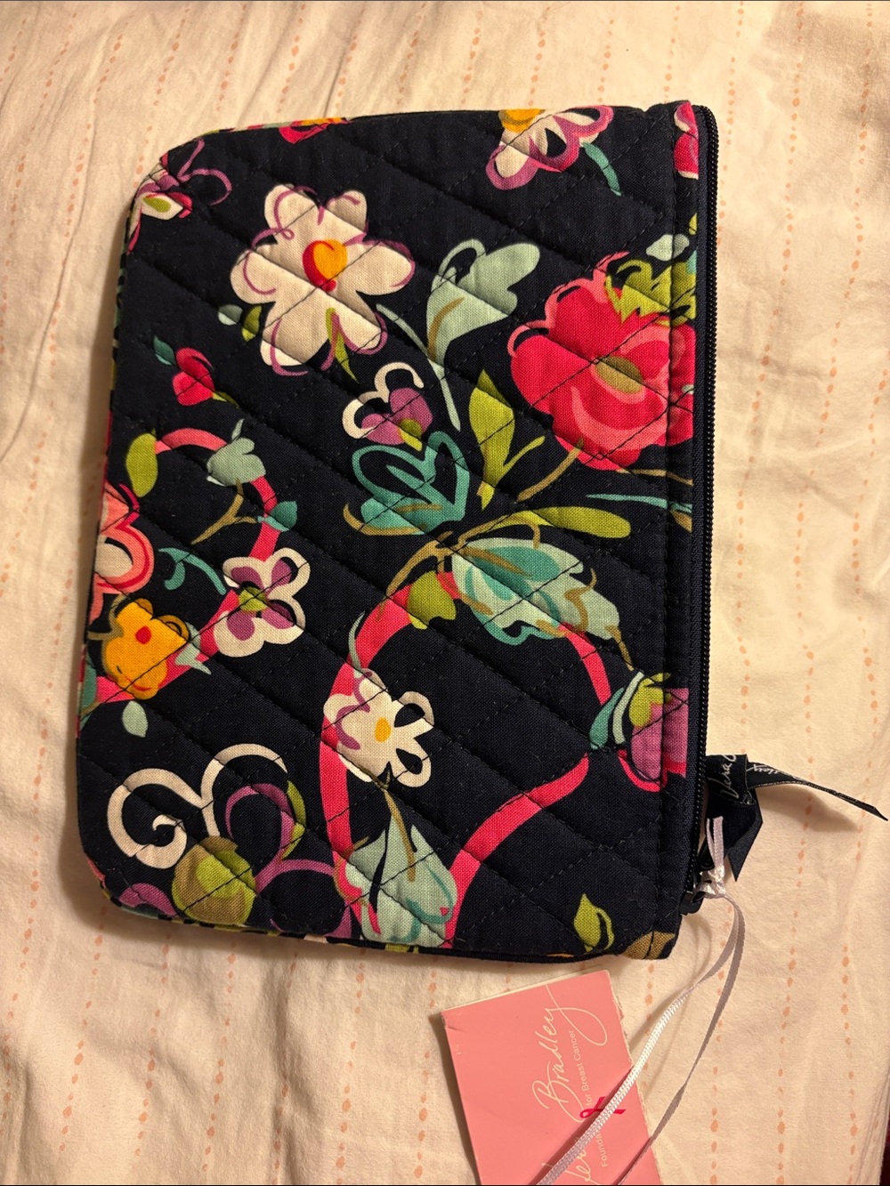 Vera Bradley Pouch -8 x 6 - ribbons pattern - Picture 4 of 4